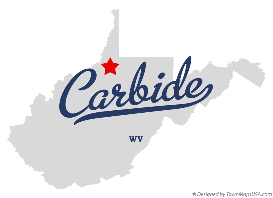Map of Carbide West Virginia WV