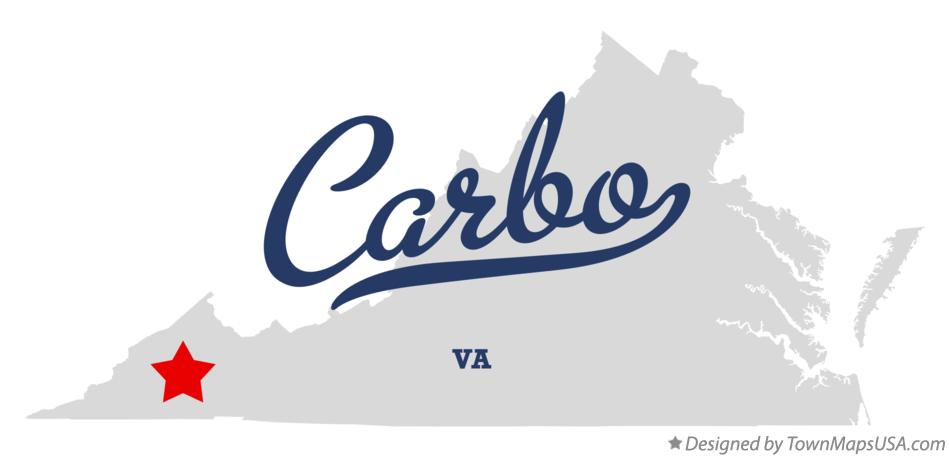 Map of Carbo Virginia VA