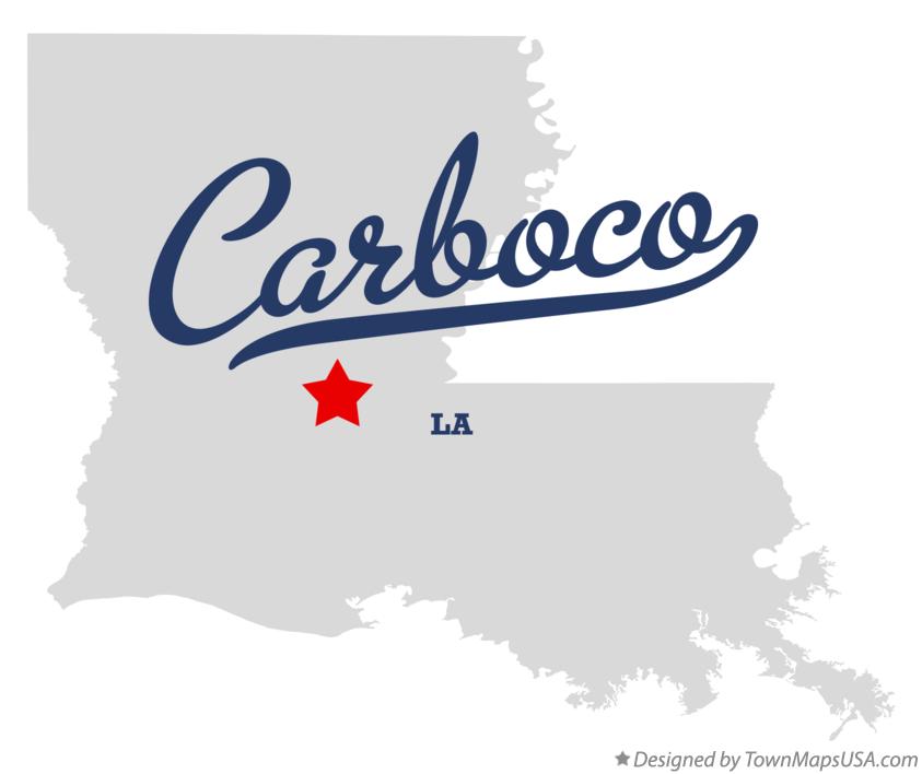 Map of Carboco Louisiana LA