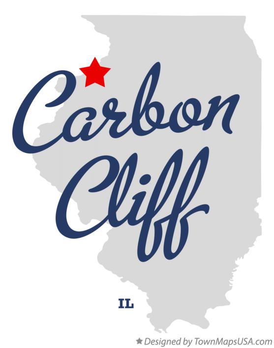 Map of Carbon Cliff Illinois IL