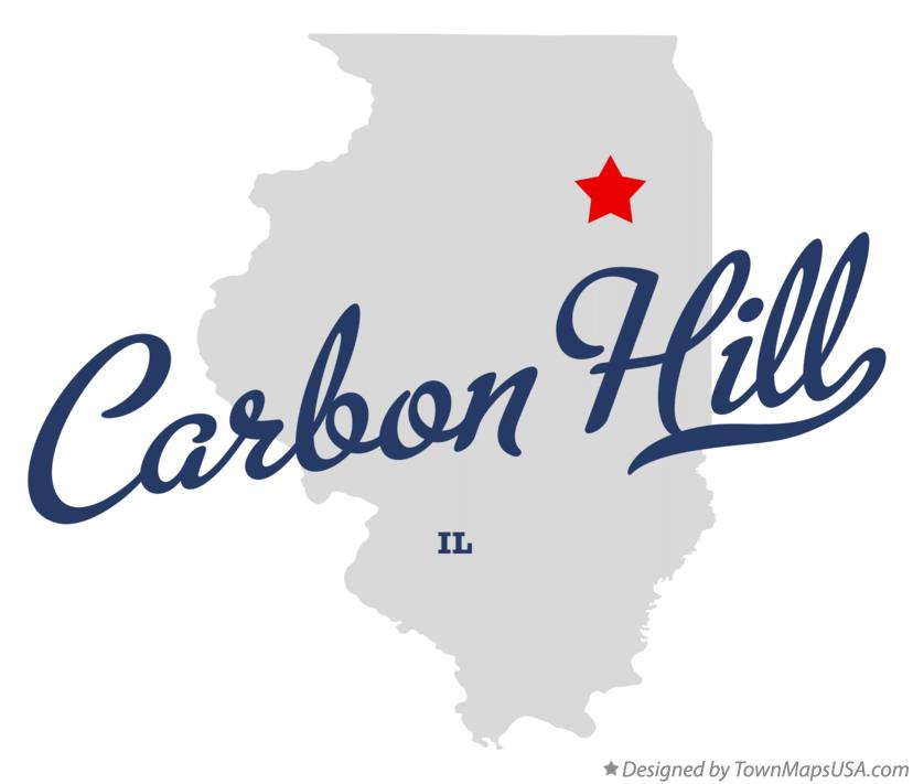 Map of Carbon Hill Illinois IL