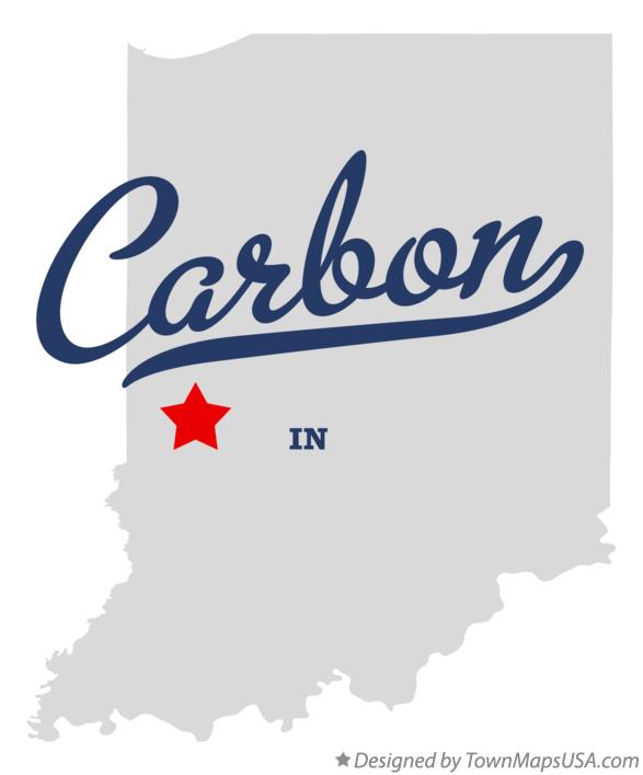 Map of Carbon Indiana IN