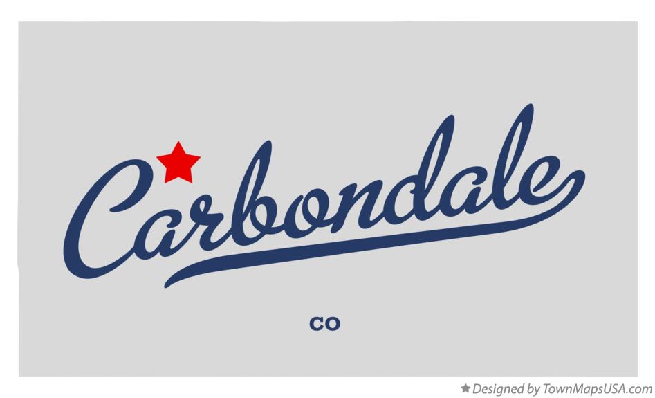 Map of Carbondale Colorado CO