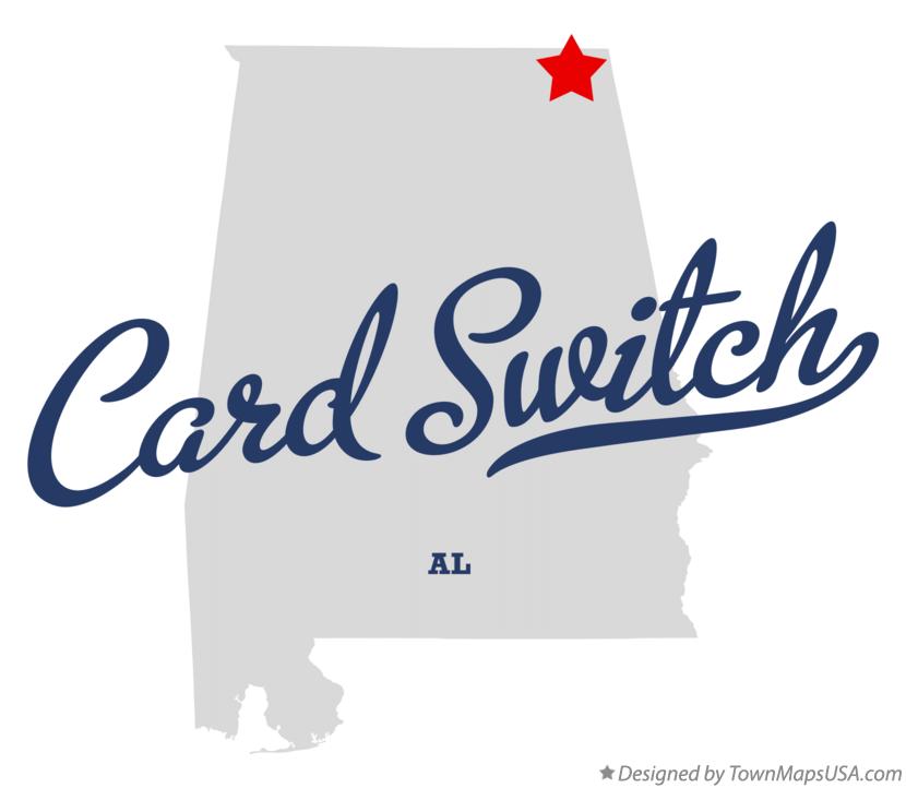 Map of Card Switch Alabama AL
