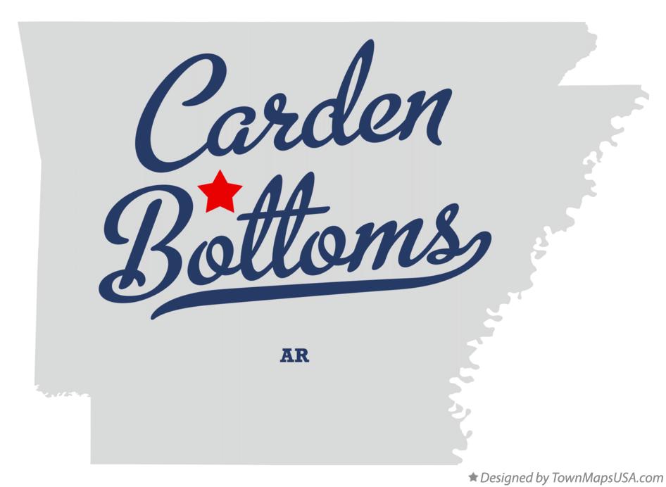 Map of Carden Bottoms Arkansas AR