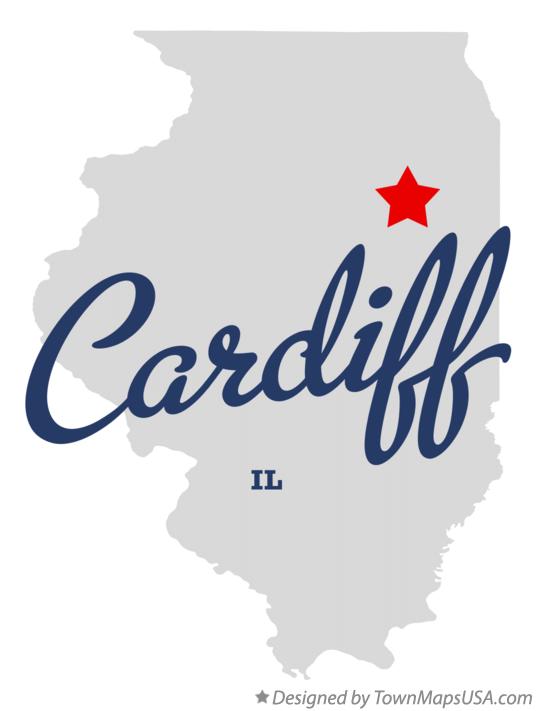 Map of Cardiff Illinois IL