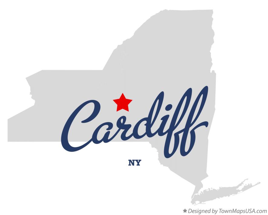 Map of Cardiff New York NY