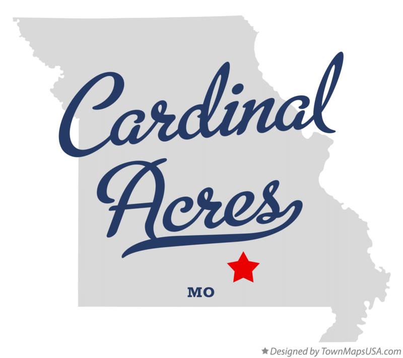Map of Cardinal Acres Missouri MO