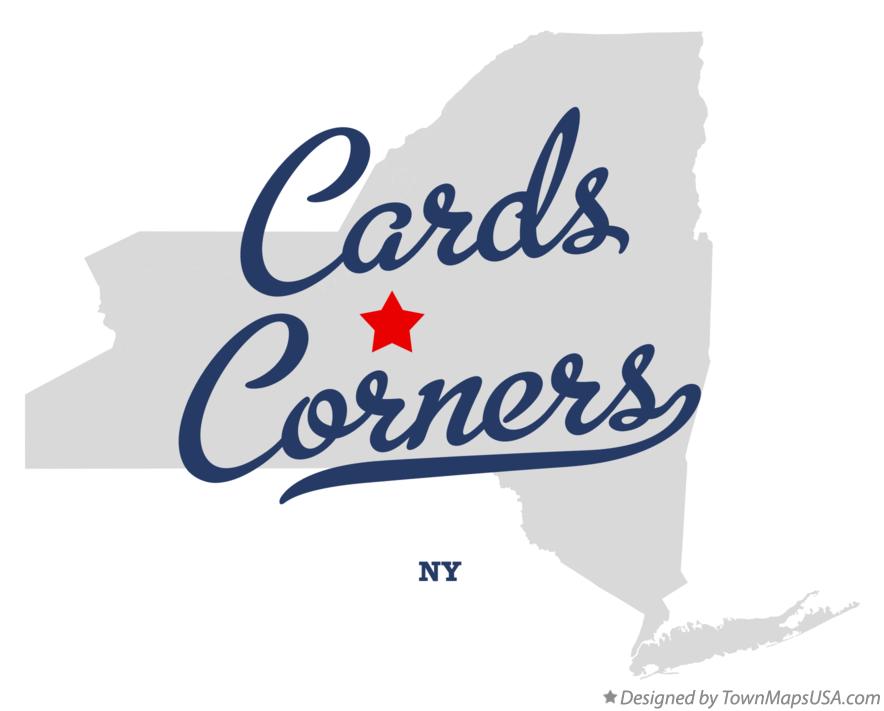 Map of Cards Corners New York NY