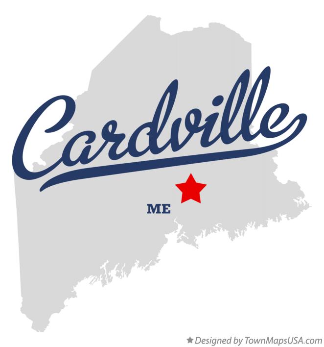 Map of Cardville Maine ME