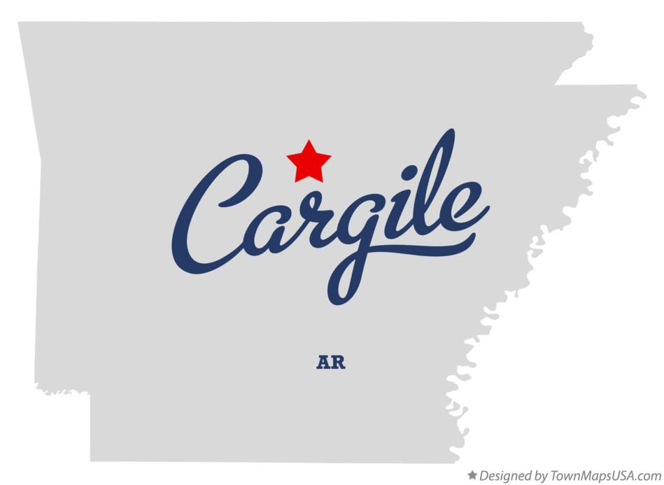 Map of Cargile Arkansas AR