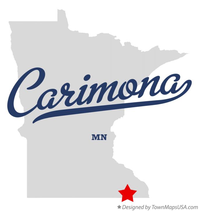 Map of Carimona Minnesota MN
