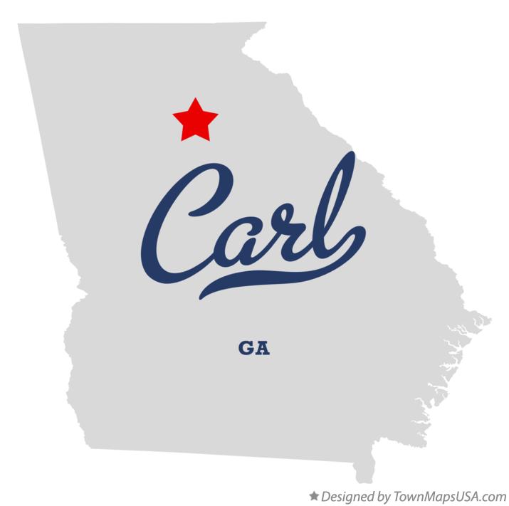 Map of Carl Georgia GA