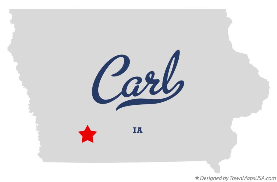 Map of Carl Iowa IA