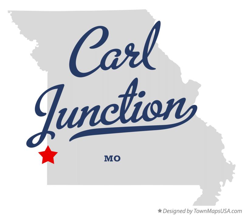 Map of Carl Junction Missouri MO
