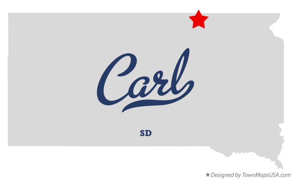 Map of Carl South Dakota SD