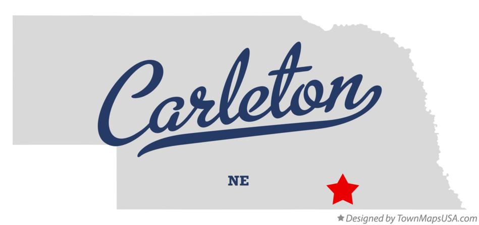 Map of Carleton Nebraska NE