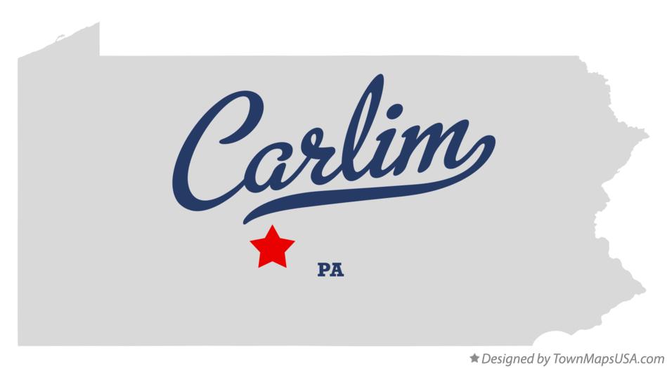 Map of Carlim Pennsylvania PA