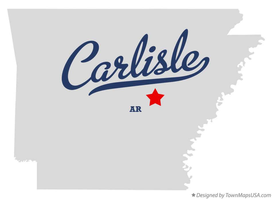 Map of Carlisle Arkansas AR