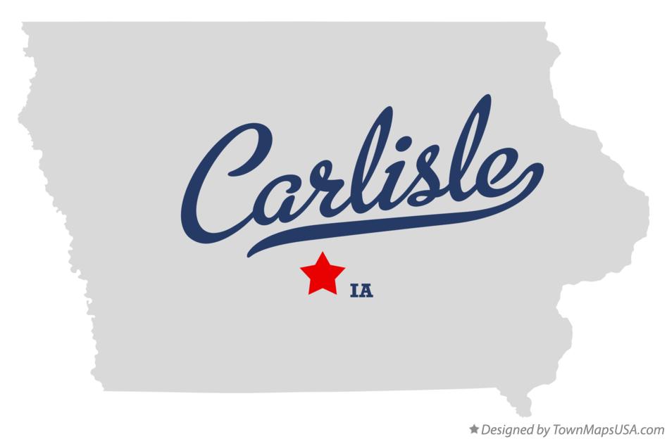 Map of Carlisle Iowa IA