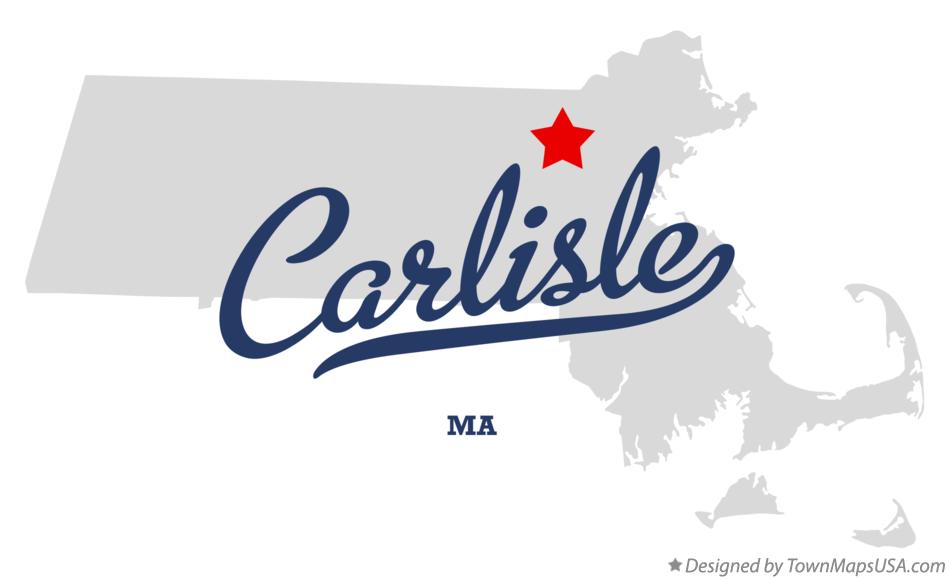 Map of Carlisle Massachusetts MA
