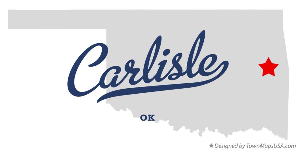 Map of Carlisle Oklahoma OK