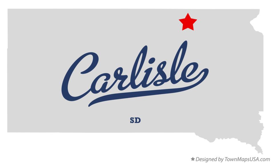 Map of Carlisle South Dakota SD