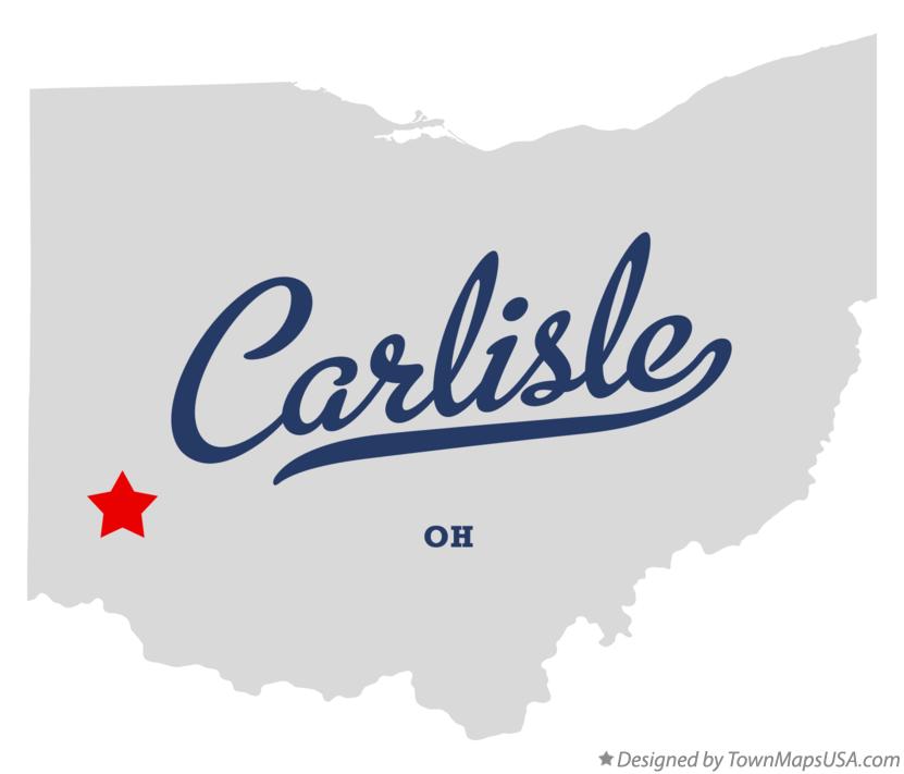 Map of Carlisle Ohio OH