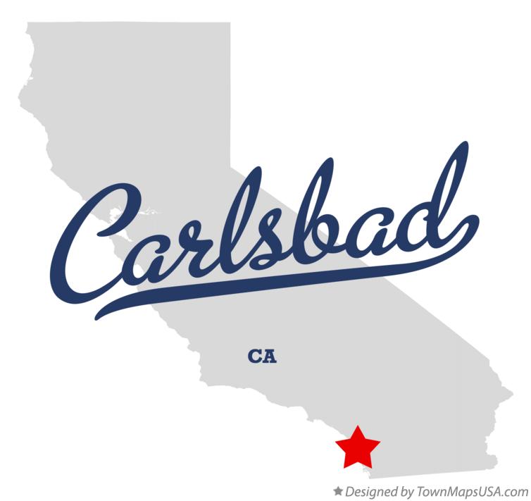 Map of Carlsbad California CA
