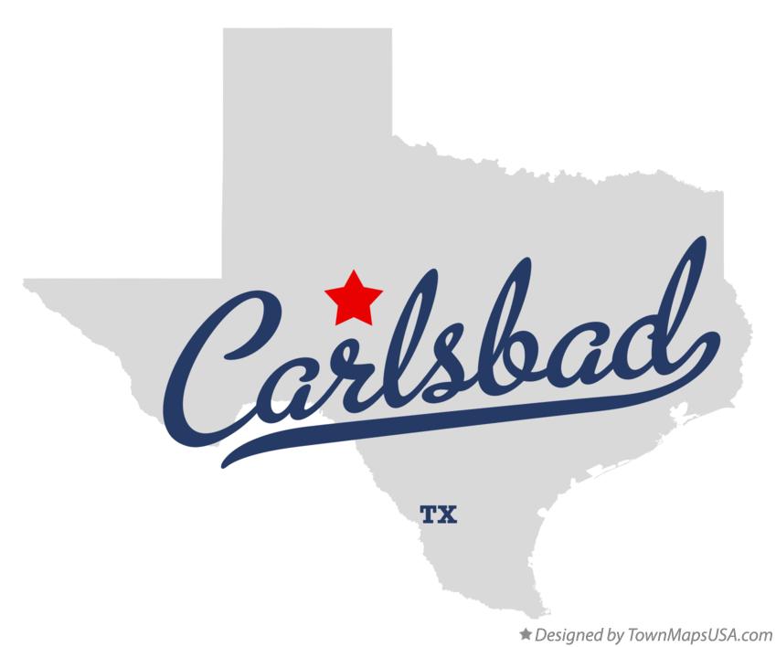 Map of Carlsbad Texas TX