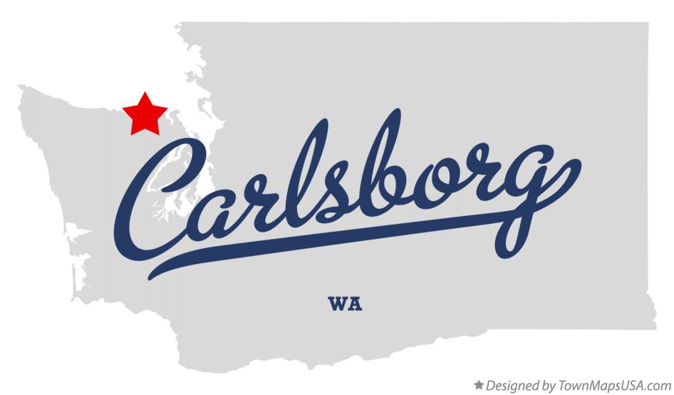 Map of Carlsborg Washington WA
