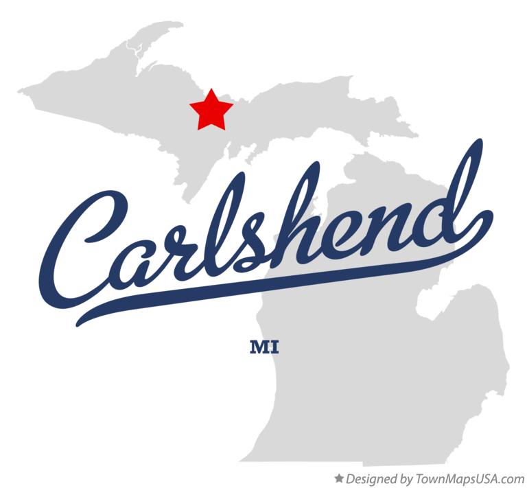 Map of Carlshend Michigan MI