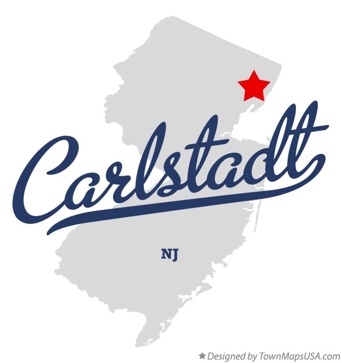 Map of Carlstadt New Jersey NJ