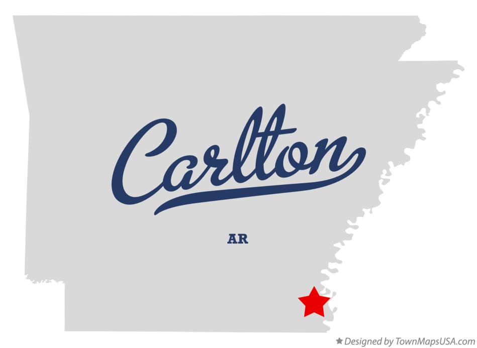 Map of Carlton Arkansas AR
