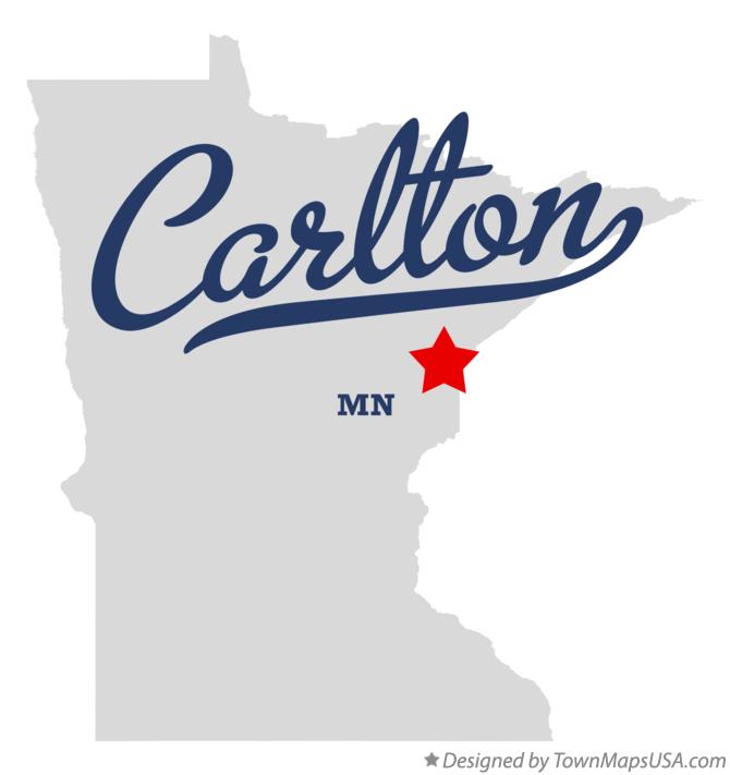 Map of Carlton Minnesota MN