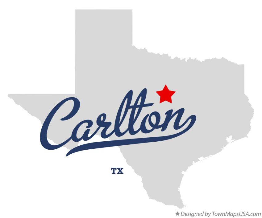 Map of Carlton Texas TX