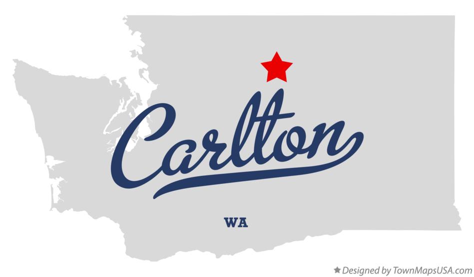 Map of Carlton Washington WA