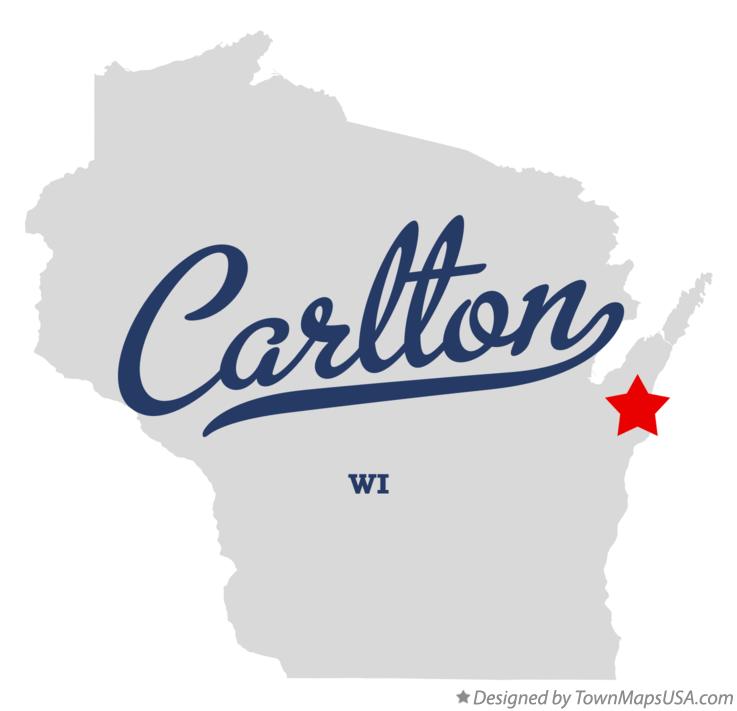 Map of Carlton Wisconsin WI