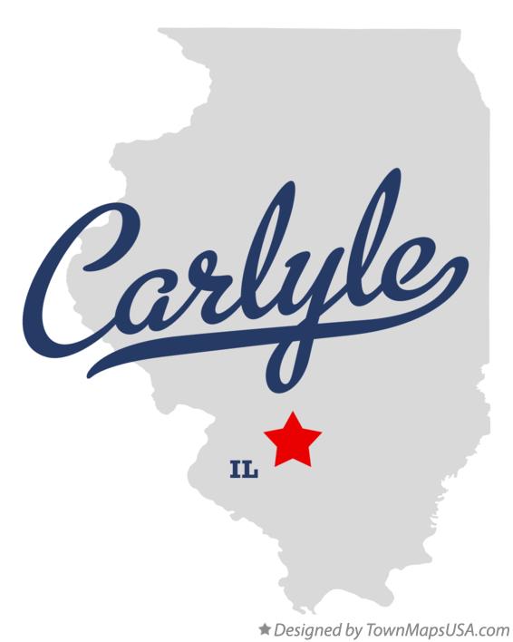 Map of Carlyle Illinois IL