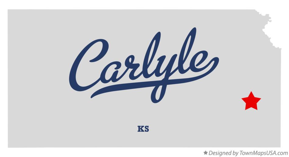 Map of Carlyle Kansas KS