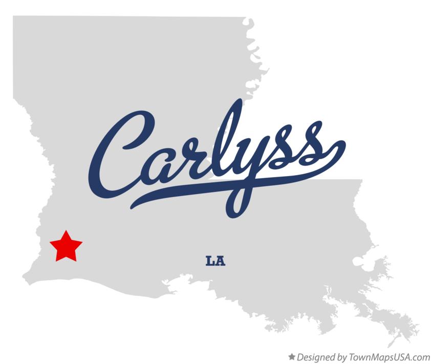 Map of Carlyss Louisiana LA