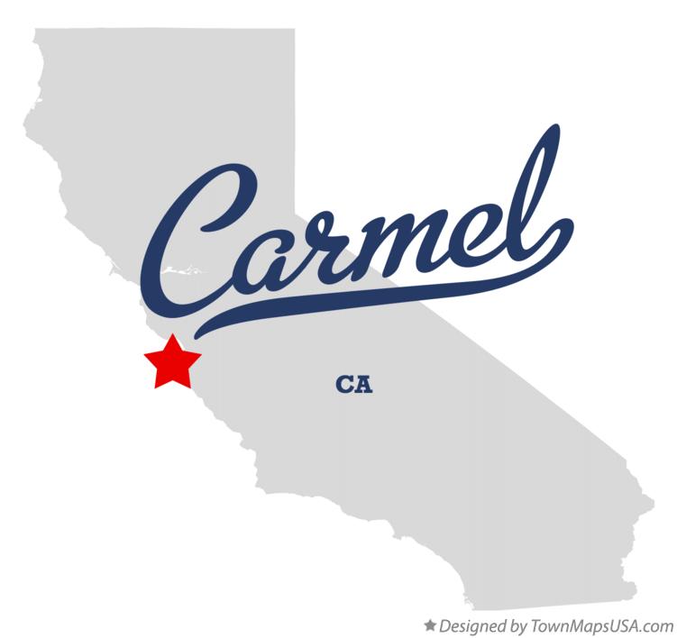 Map of Carmel California CA