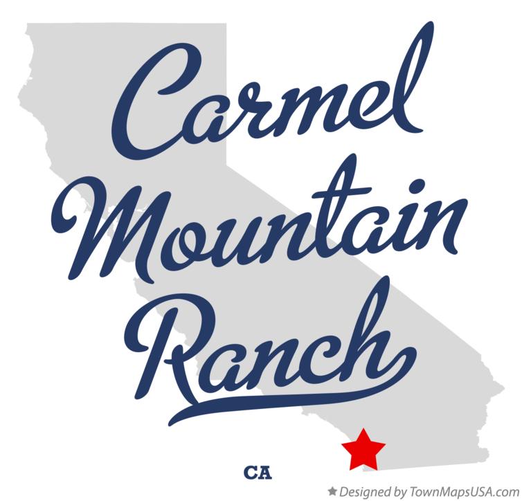 Map of Carmel Mountain Ranch California CA