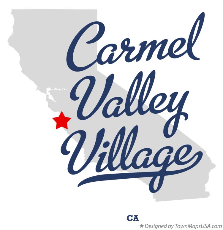 Map of Carmel Valley Village California CA