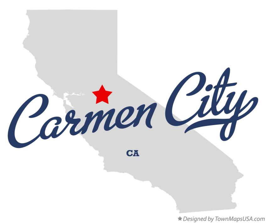 Map of Carmen City California CA