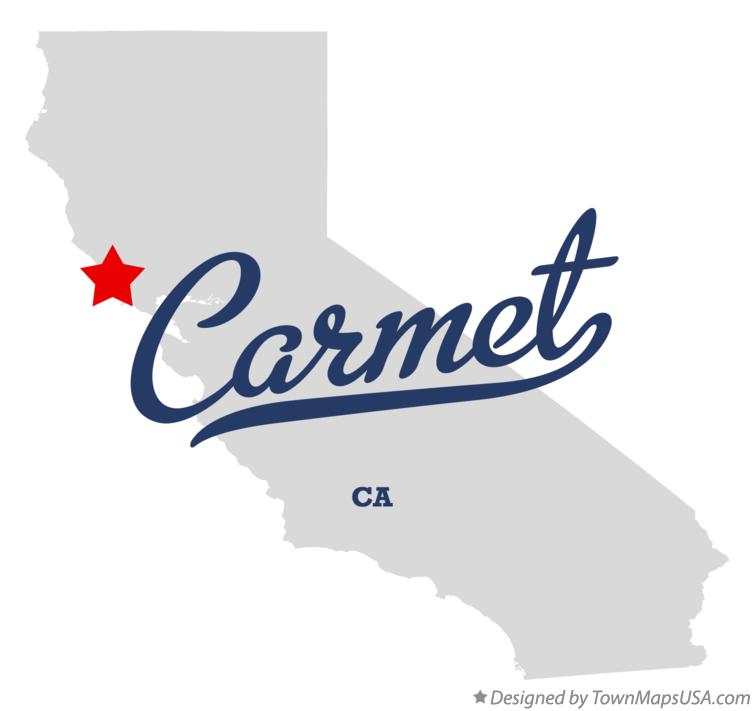 Map of Carmet California CA