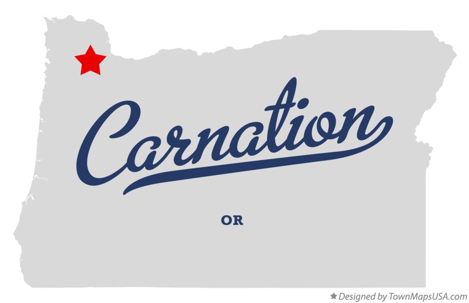 Map of Carnation Oregon OR
