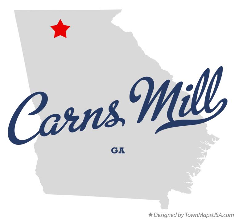 Map of Carns Mill Georgia GA