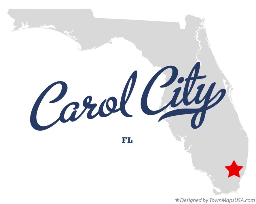 Map of Carol City Florida FL