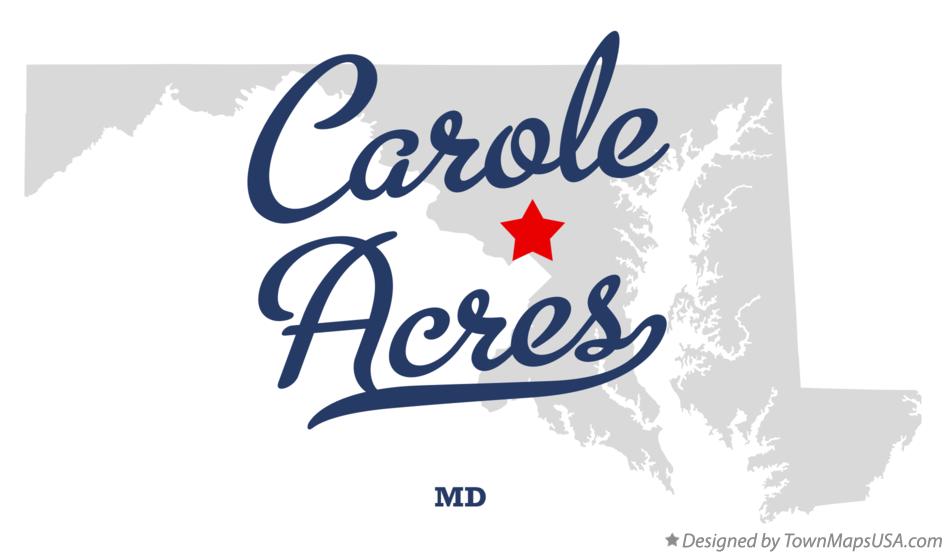 Map of Carole Acres Maryland MD